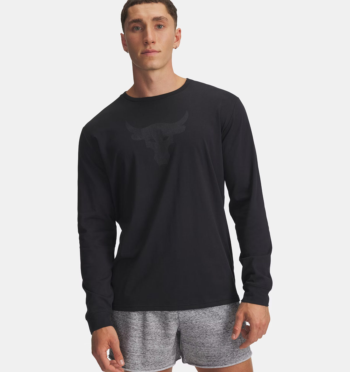 Project Rock Brahma Bull Mens Long Sleeve Top Black