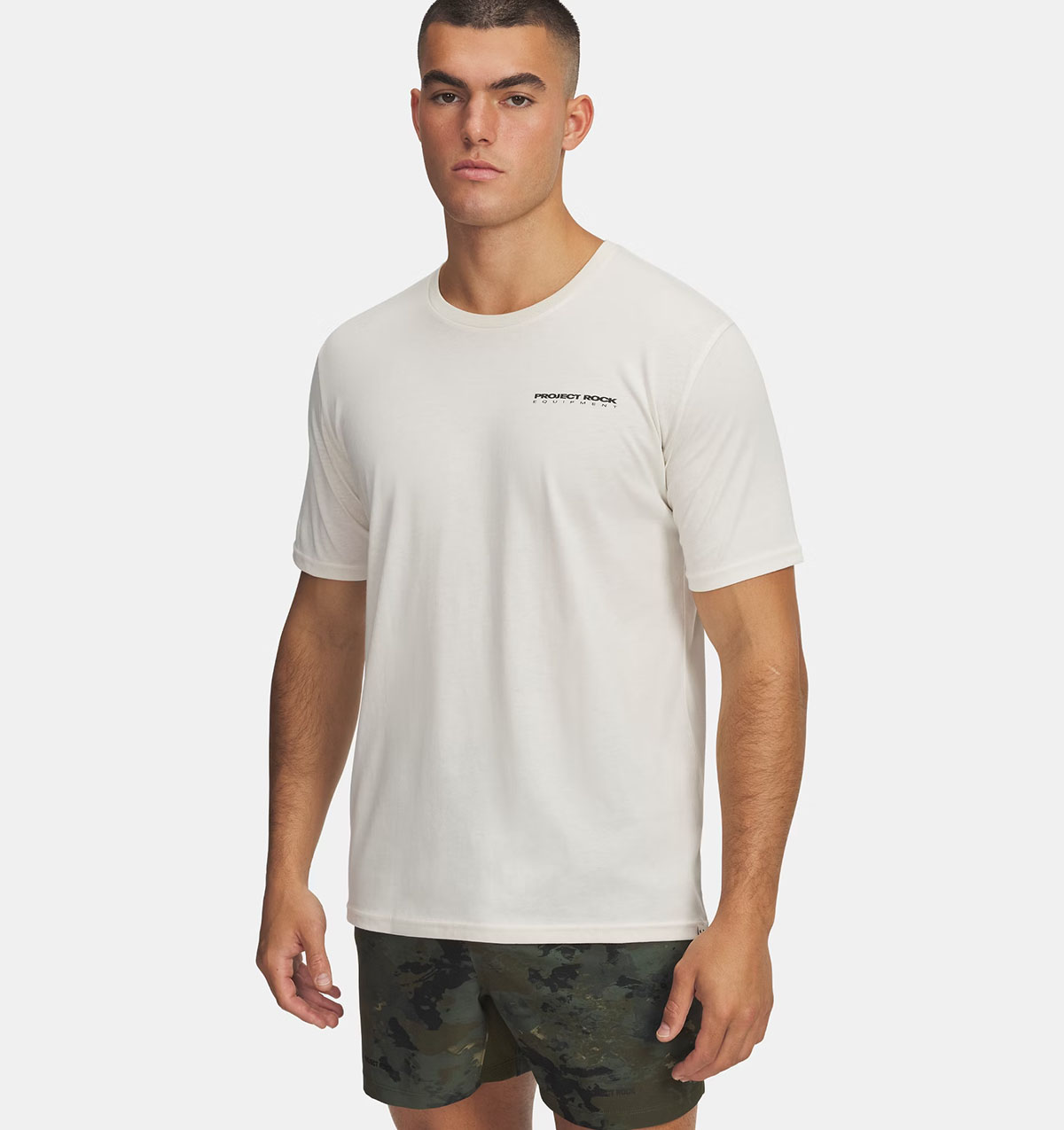 Project Rock Equipment Mens T Shirt Stone 1