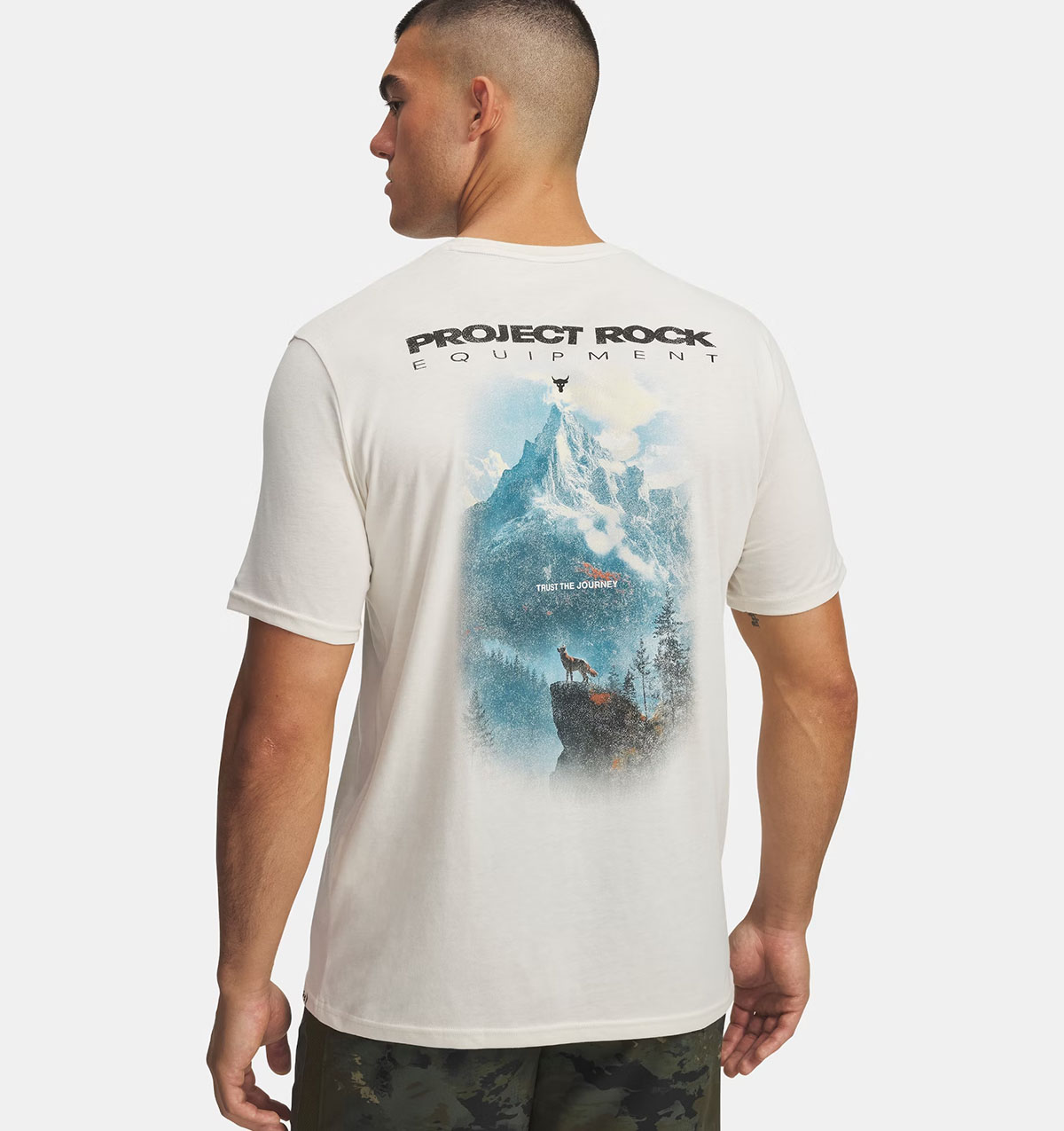 Project Rock Equipment Mens T Shirt Stone 2