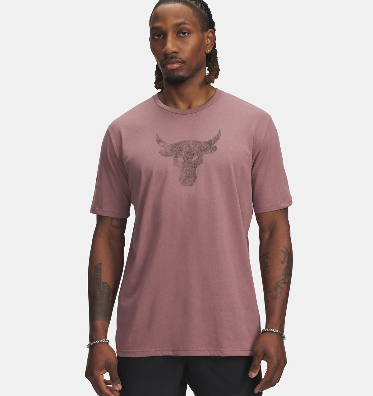 Project Rock Payoff Graphic Mens T Shirt Maroon Mist