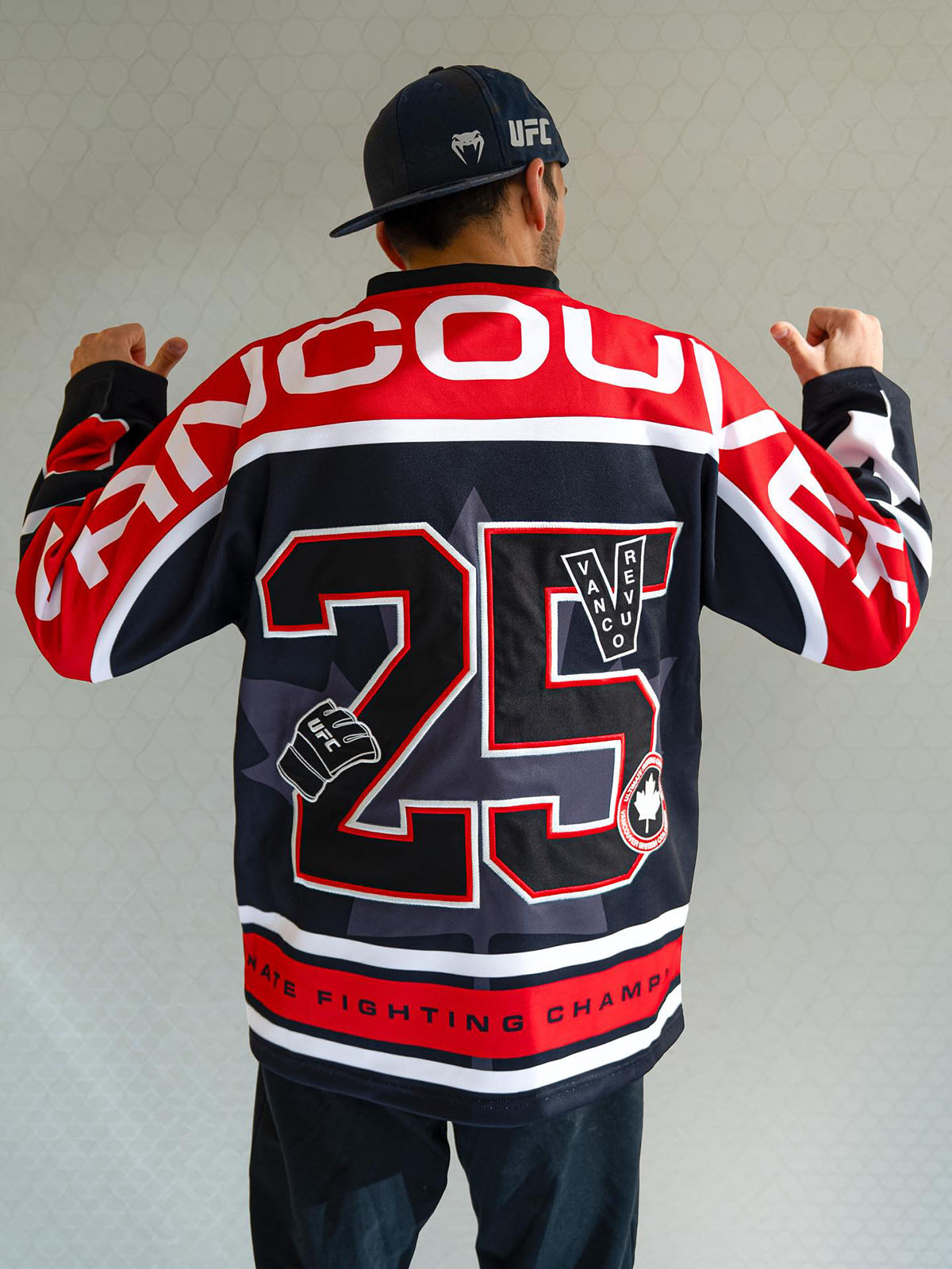UFC Fight Night Vancouver Hockey Jersey Worn by UFC Fighters 1