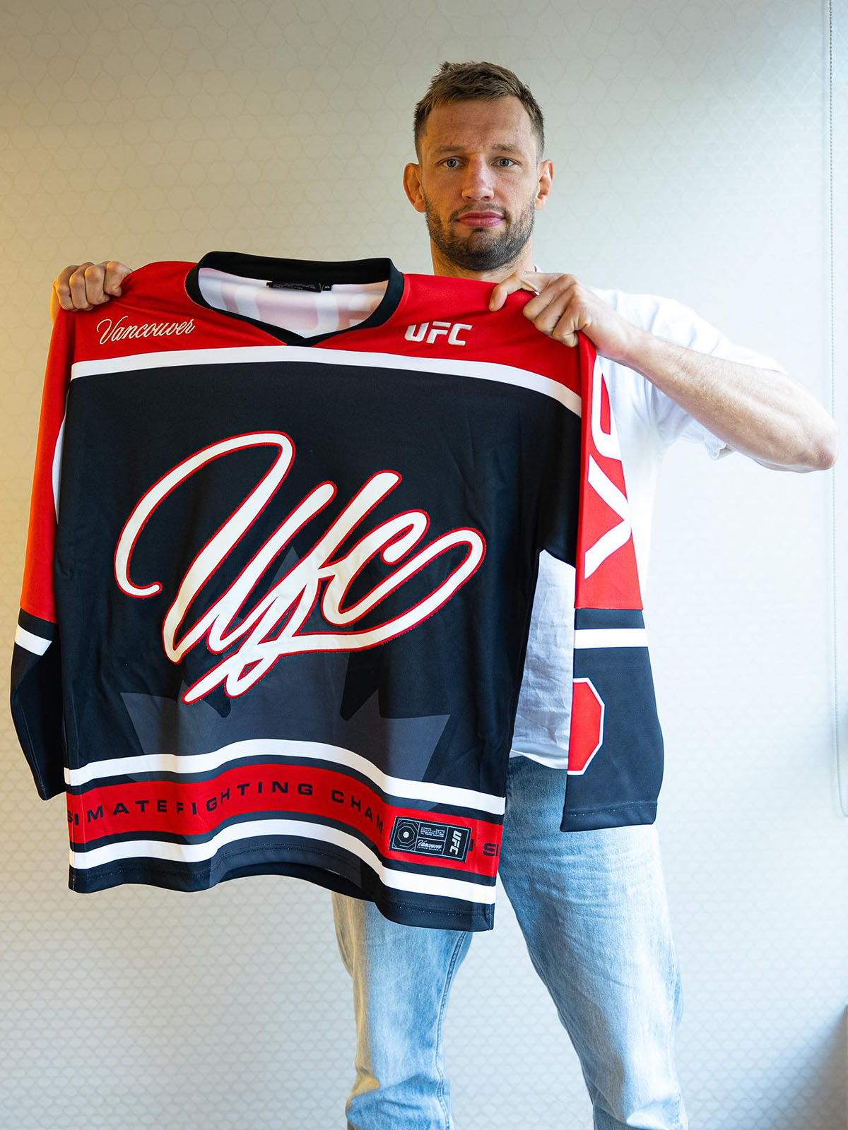 UFC Fight Night Vancouver Hockey Jersey Worn by UFC Fighters 2