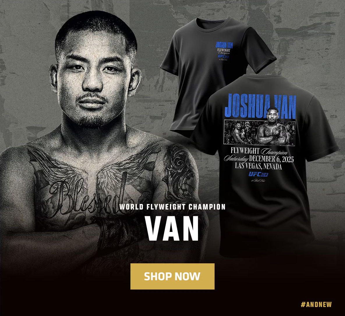 Joshua Van UFC 323 Champion T Shirt