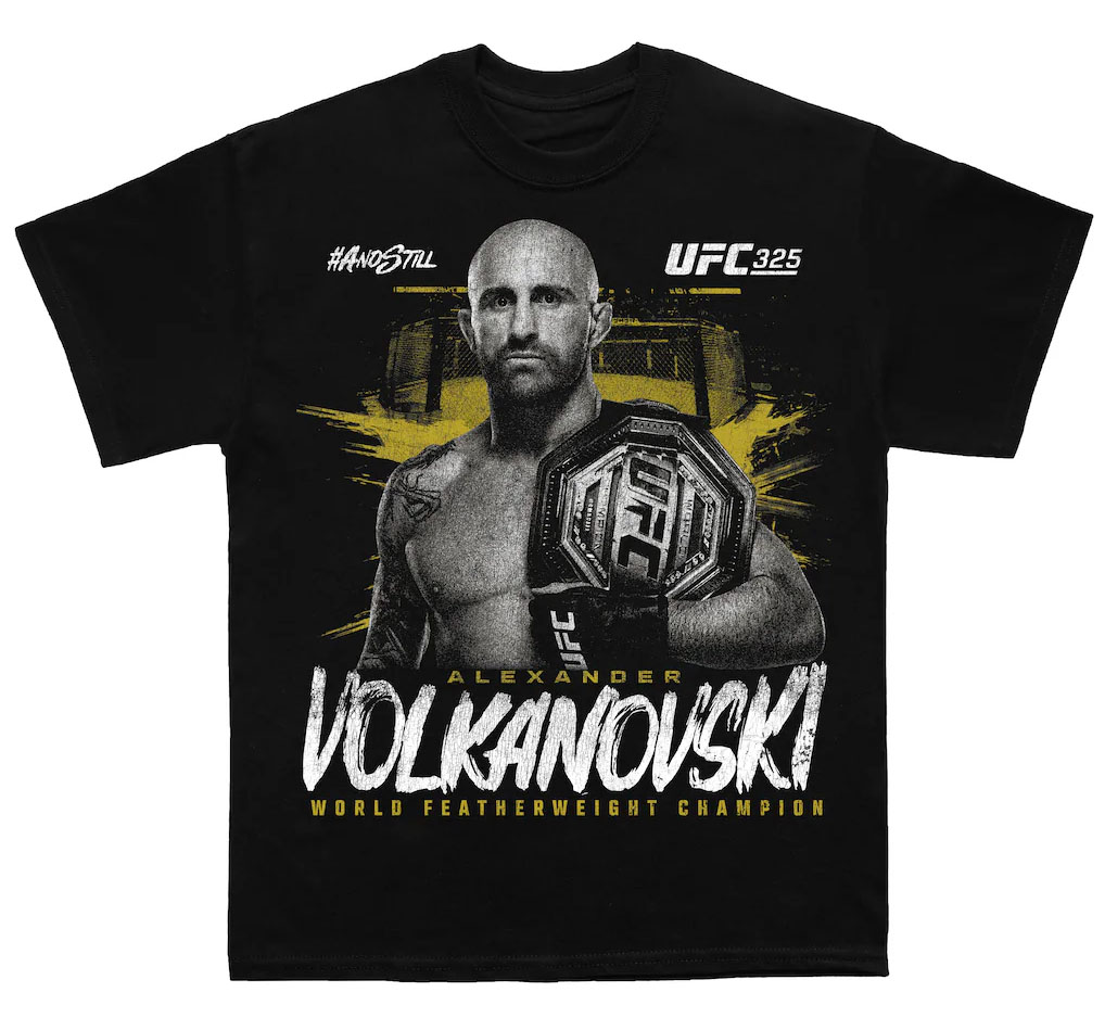 Alexander Volkanovski UFC 325 Featherweight Champion Tee