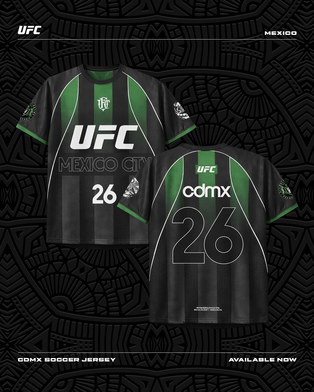 UFC Fight Night Mexico City CDMX Soccer Jersey
