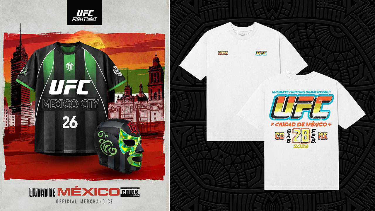 UFC Mexico City 2026 Fight Gear Clothing Shirts Apparel Merchandise