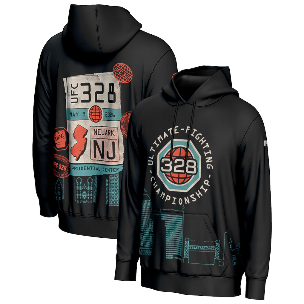 UFC 328 Newark New Jersey Hoodie