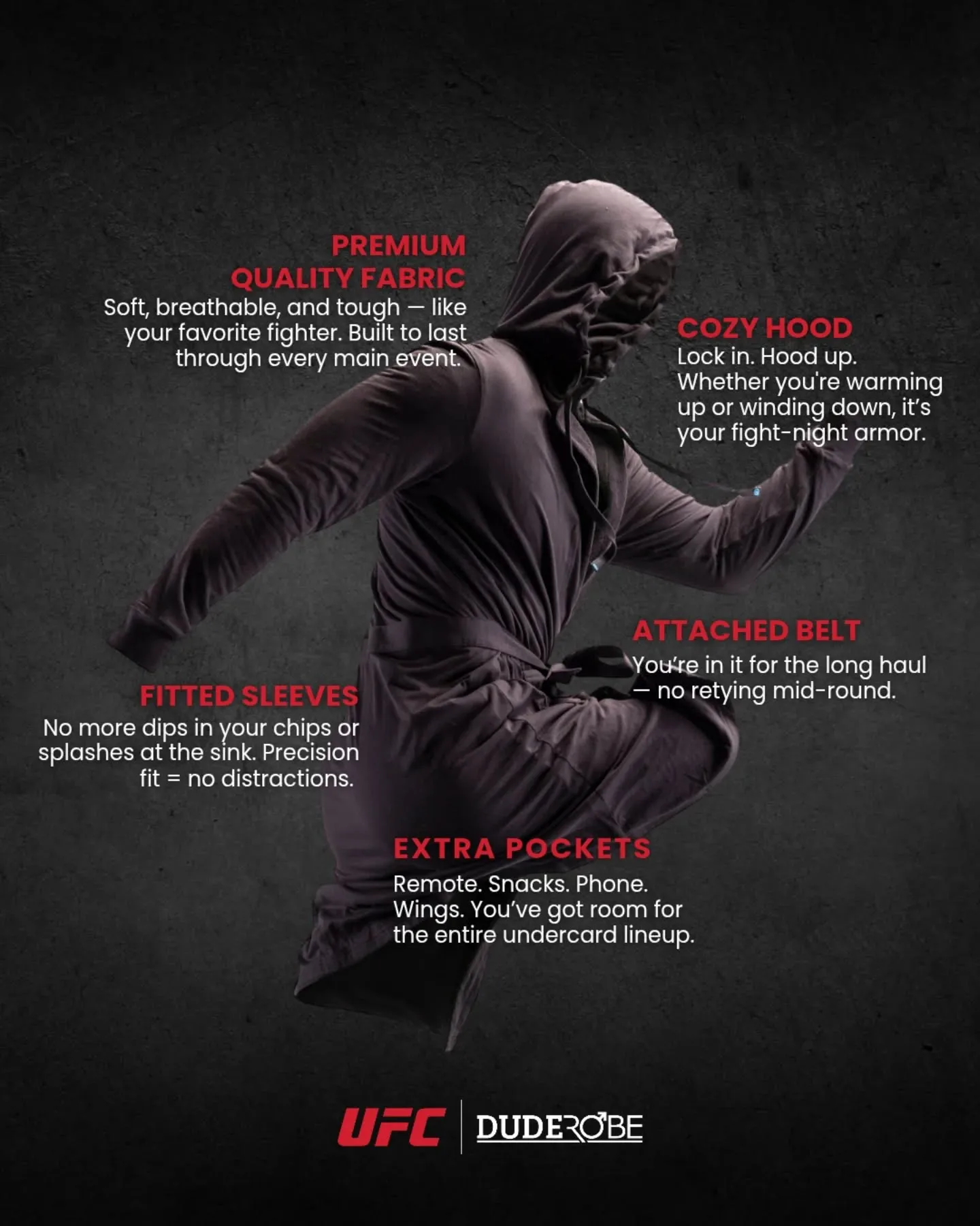 UFC Dude Robe Product Details 2