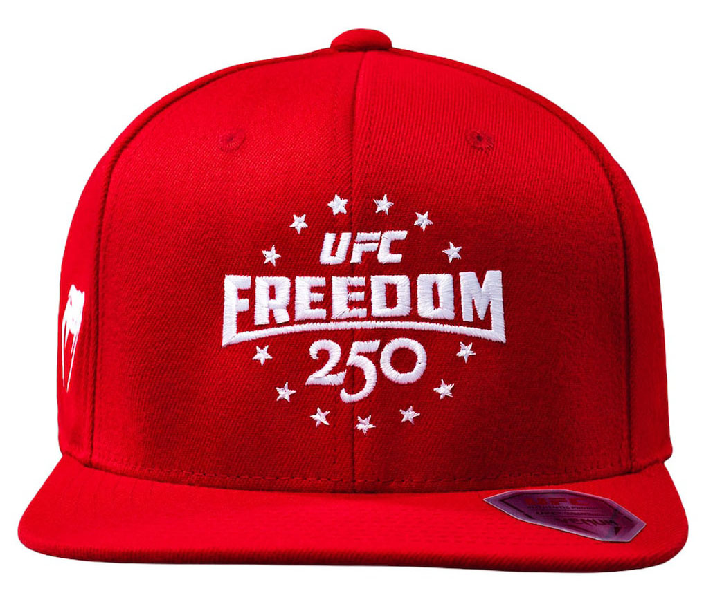 UFC Freedom 250 By Venum Red Authentic Fight Night Adjustable Hat 1