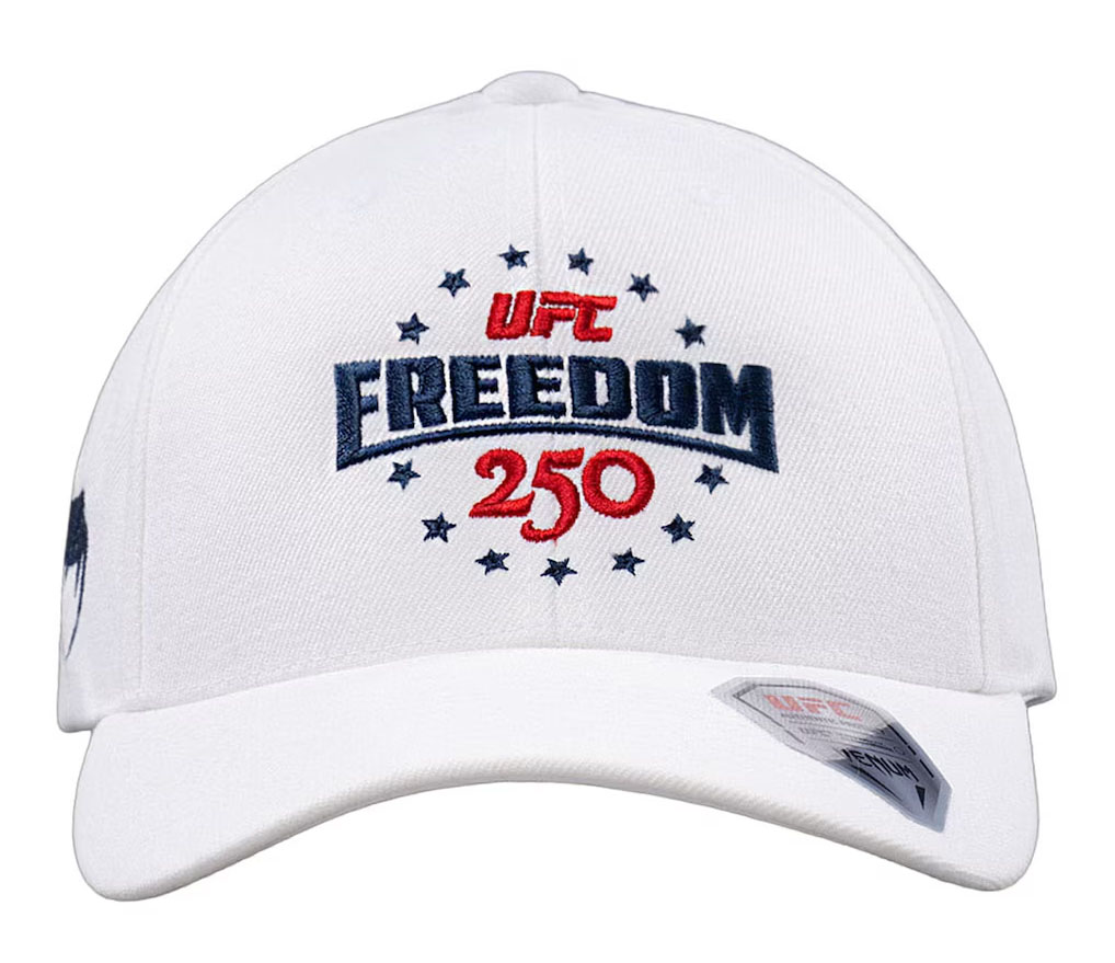 UFC Freedom 250 By Venum White Authentic Fight Night Adjustable Hat 1