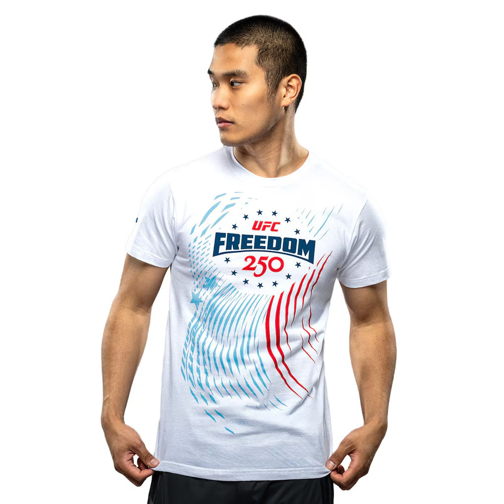 UFC Freedom 250 By Venum White Weigh-In T-Shirt