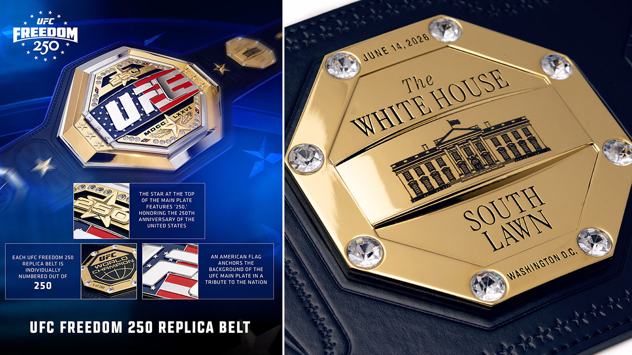 UFC Freedom 250 Replica Title Belt limited edition collectible from UFC Store