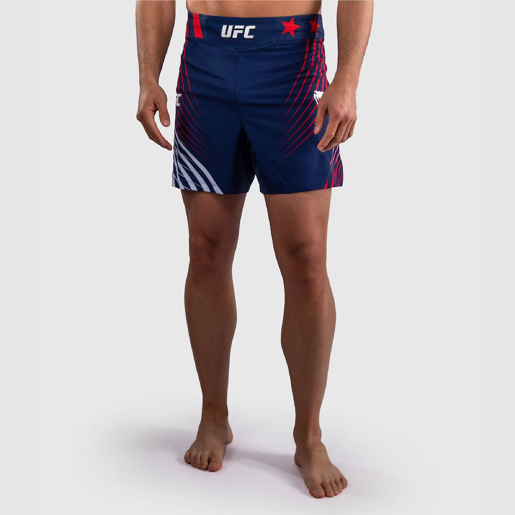 UFC Freedom 250 by Venum Blue Authentic Fight Night Short Fit Fight Shorts 1