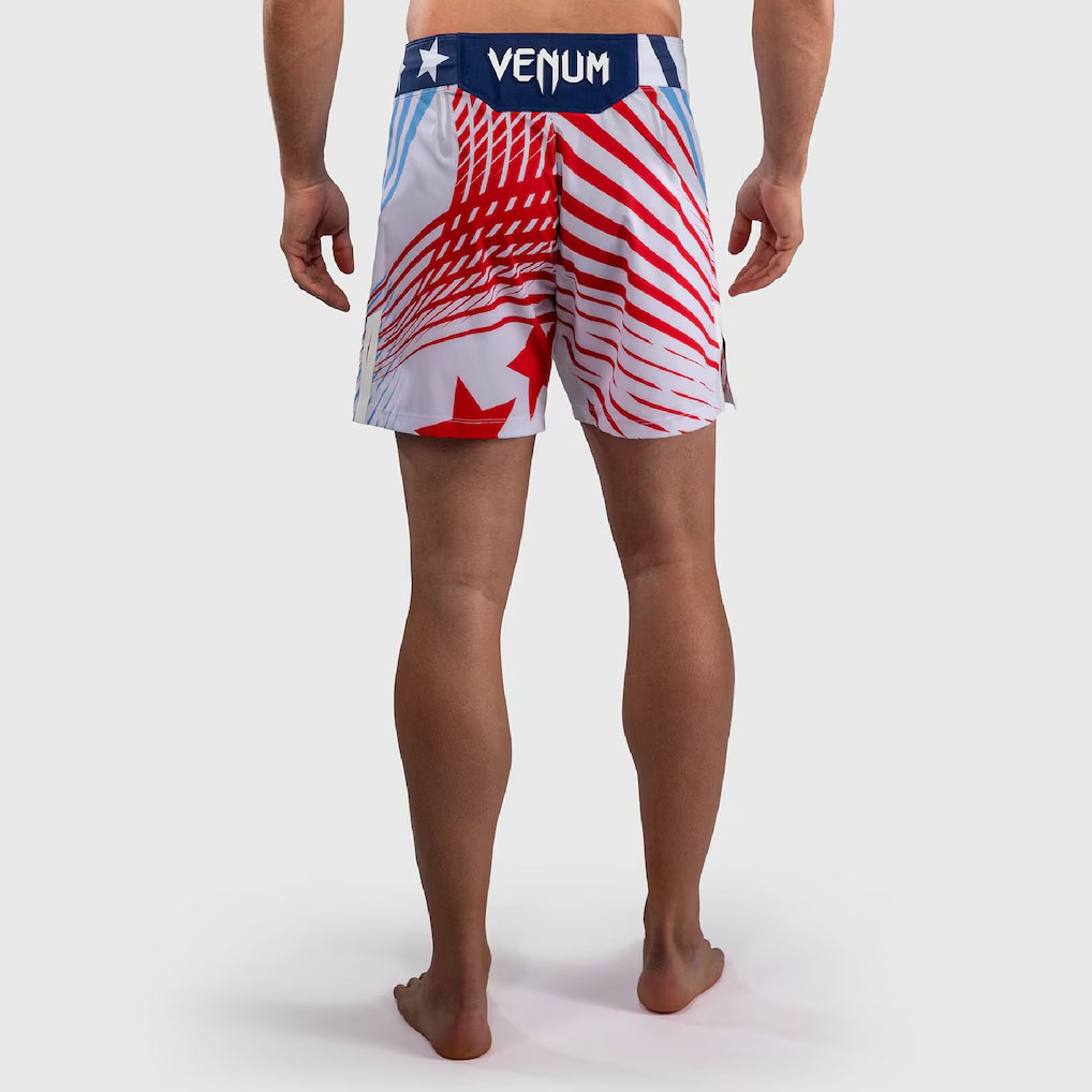 UFC Freedom 250 by Venum White Authentic Fight Night Short Fit Fight Shorts 2