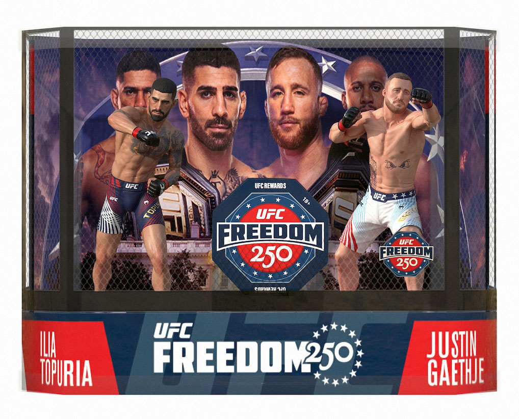 Ilia Topuria & Justin Gaethje Freedom 250 2-Pack Posed Action Figure Set