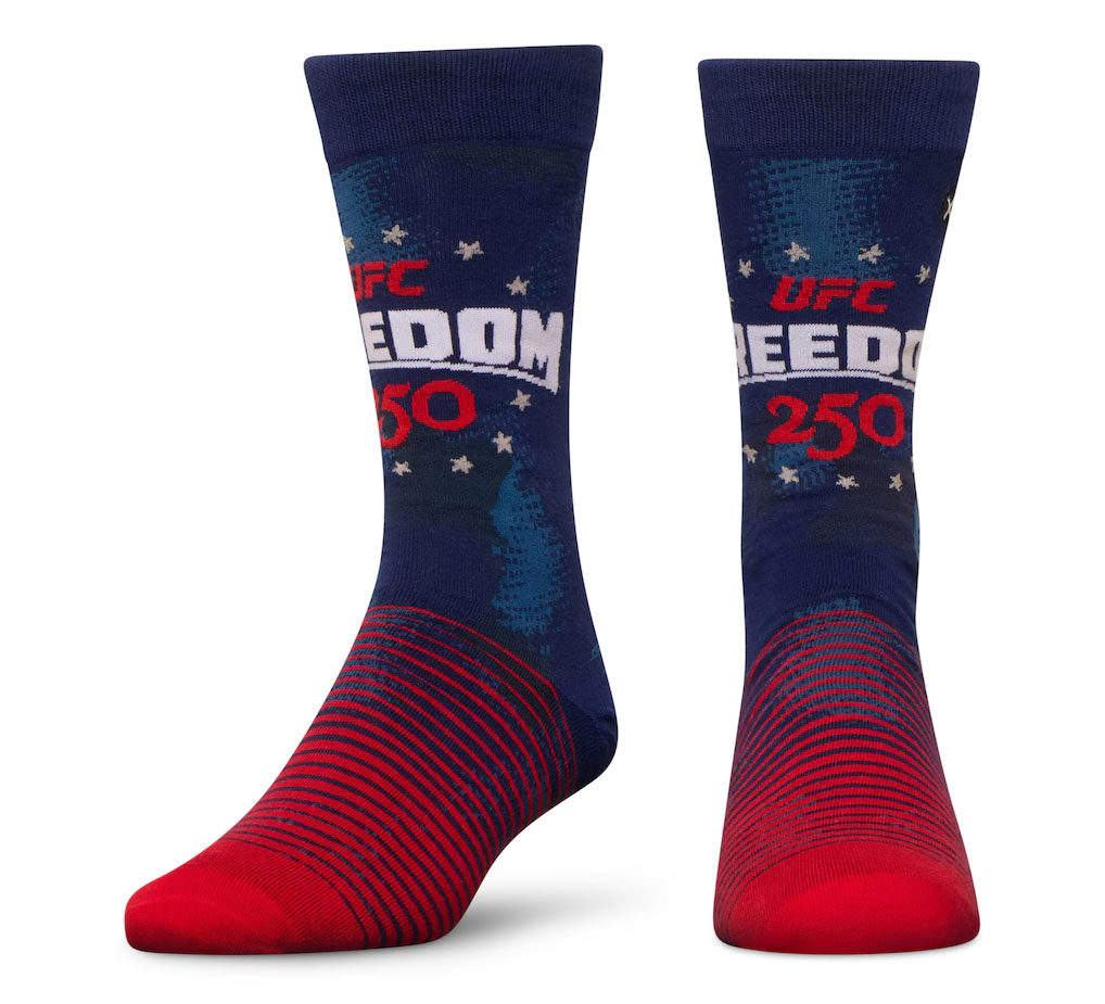 Odd Sox UFC Freedom Tri-Blend 250 Crew Socks Navy