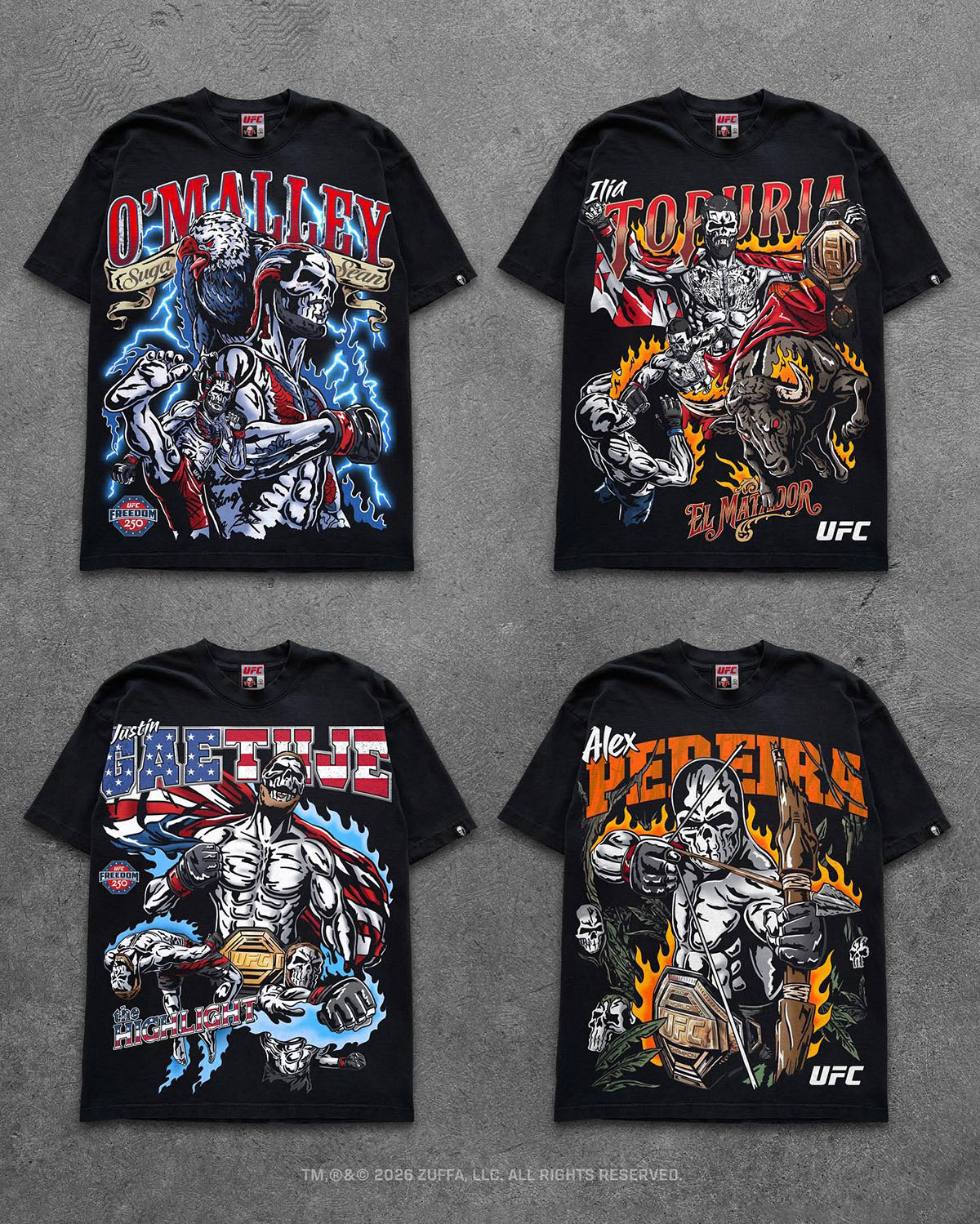 UFC Freedom 250 Warren Lotas Fighter T Shirts