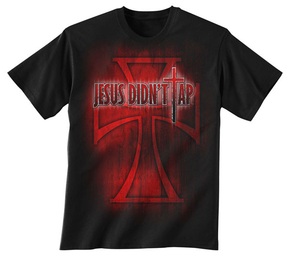 Jesus Didn't Tap Red Cross T-shirt | FighterXFashion.com