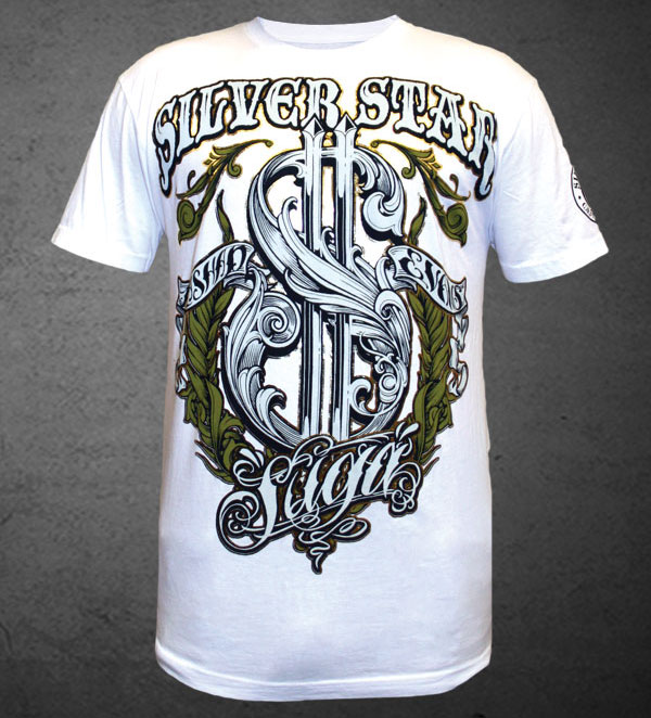 Silver Star x Rashad Evans UFC 108 T-shirt (white) | FighterXFashion.com
