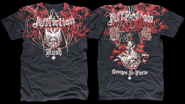 Affliction x Georges St-Pierre Warcrest T-shirt | FighterXFashion.com