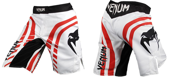 Venum Red and Blue Line Fight Shorts | FighterXFashion.com