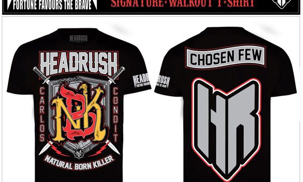 HeadRush Carlos Condit UFC 154 T-Shirt Preview | FighterXFashion.com