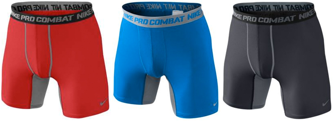 Nike Pro Combat Core Comp Short 1.2 (Red, Royal and Obsidian ...