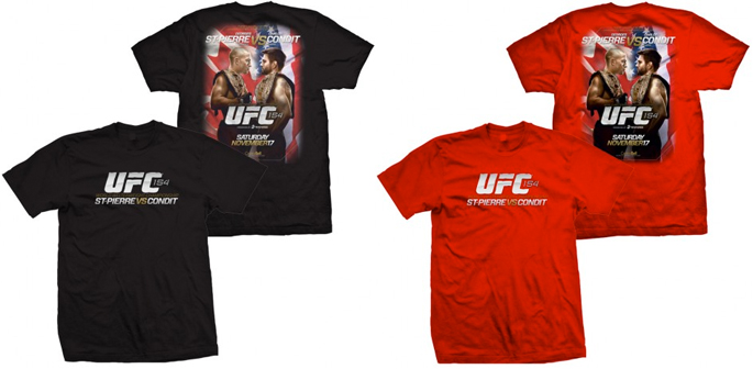 UFC 154 St-Pierre vs Condit Event T-Shirt | FighterXFashion.com