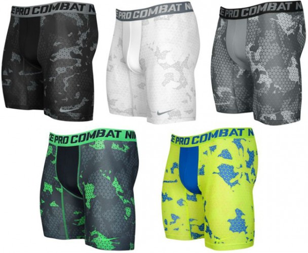 Nike Pro Combat Grid Camo Compression Shorts