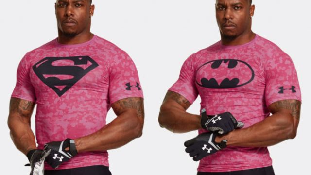 pink under armour compression shirt