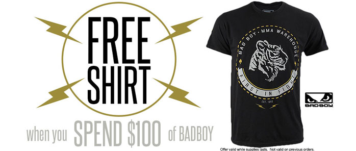 Get a FREE Bad Boy x MMA Warehouse Shirt with Purchase ...
