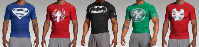 under armour compression shirt superhero