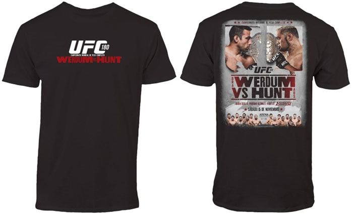 UFC 180 Werdum vs Hunt Event Shirt | FighterXFashion.com