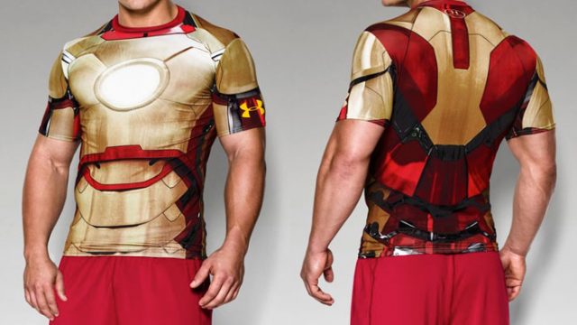 NEW MEN'S UNDER ARMOUR AVENGERS ALTER EGO IRON MAN COMPRESSION T-SHIRT ~ MD Clothes, Shoes Accessories YA9286664