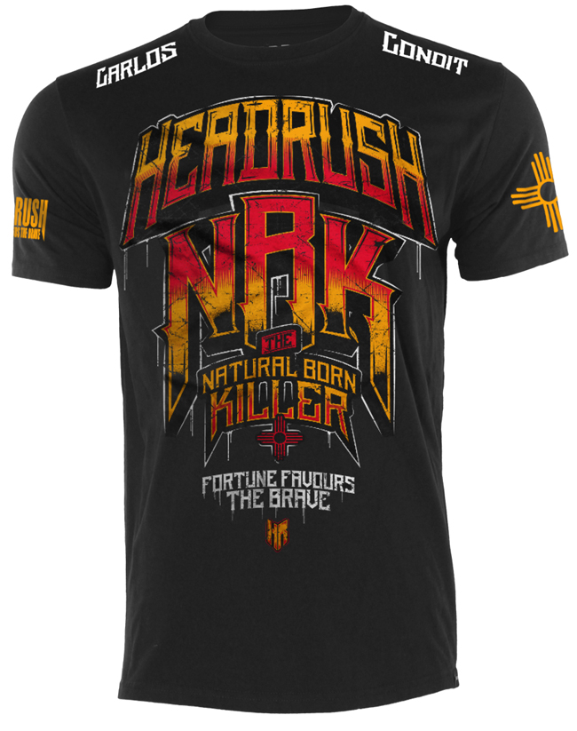 Carlos Condit Headrush UFC Fight Night 67 Walkout Shirt ... - Carlos ConDit HeaDrush Ufc Fight Night 67 Walkout Shirt 1