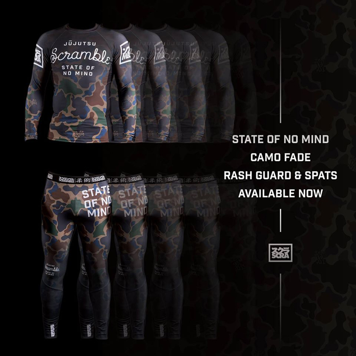 Scramble State of No Mind Camo Rashguard and Spats | FighterXFashion.com
