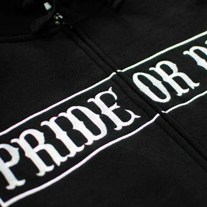 Pride or Die Fight Club Zip Hoodie | FighterXFashion.com
