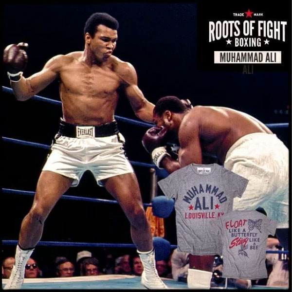 Roots of Fight Muhammad Ali Float Quote Shirt | FighterXFashion.com