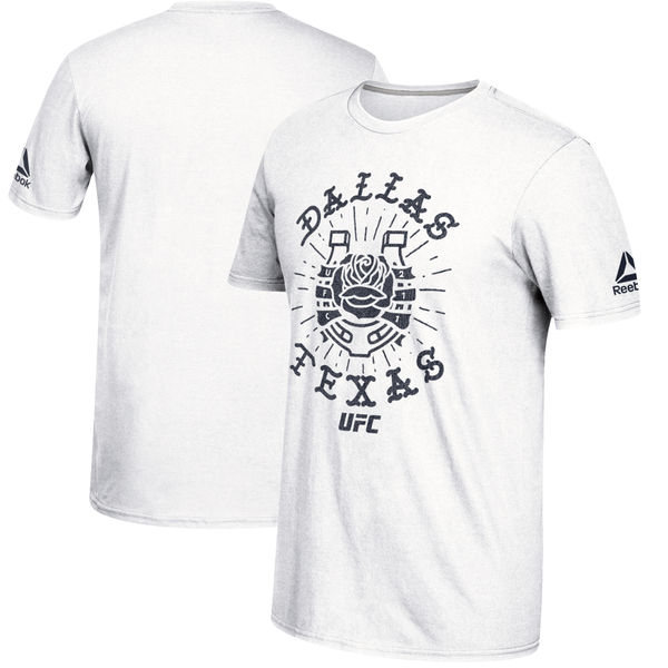 Reebok White UFC 211 Official Weigh-In T-Shirt | FighterXFashion.com