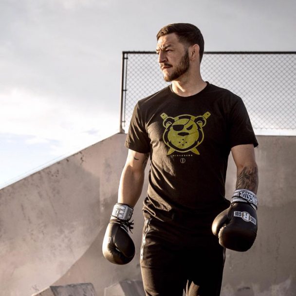 Cub Swanson Wearing Virus Apparel