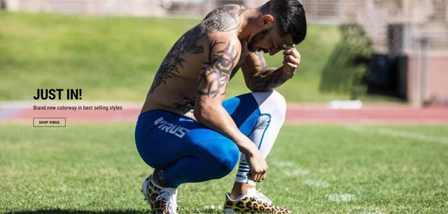 Cub Swanson Wearing Virus Stay Cool Compression Pants
