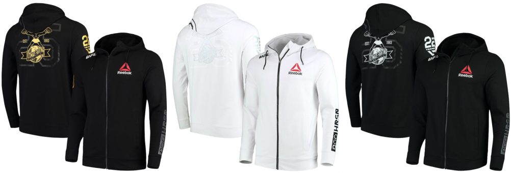 UFC Reebok 25th Anniversary Hoodies | FighterXFashion.com