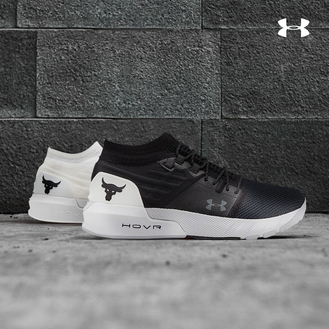 Under Armour Project Rock 2 Shoe Black White Available Now |  