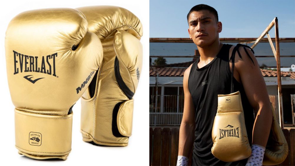 Everlast MX2 Pro Gold Mexican Boxing Gloves