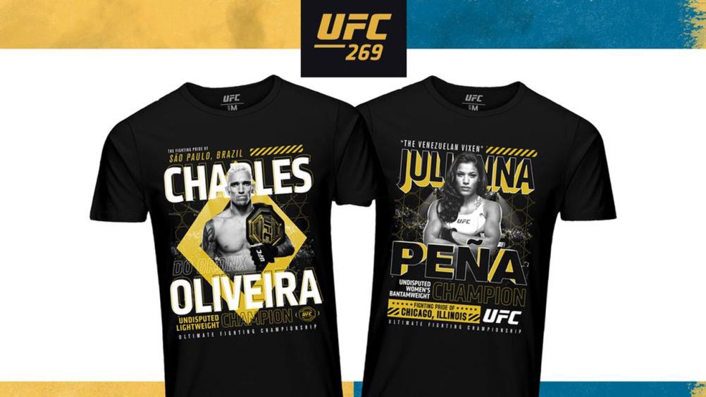 UFC 269 Champion Shirts Charles Oliveira And Julianna Pena