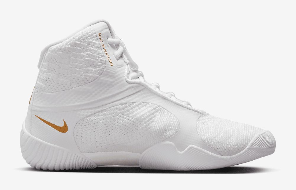 Nike Tawa Wrestling Shoes in “White/Metallic Gold”