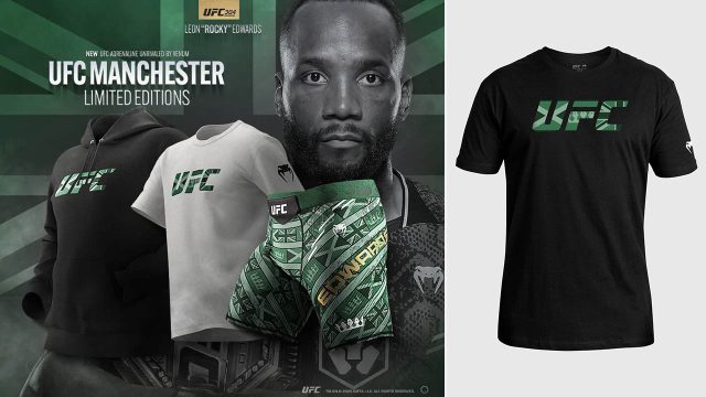 Leon Edwards UFC 304 Venum Shirt Hoodie Fight Shorts