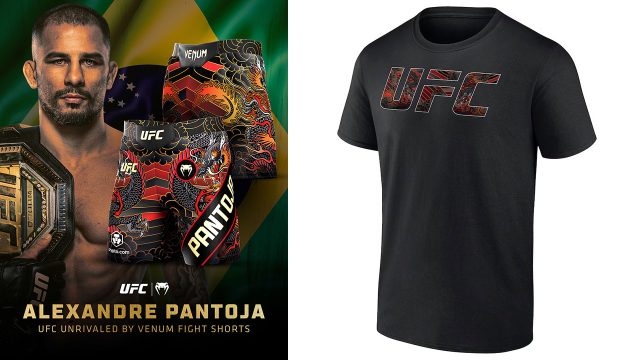 Alexandre Pantoja UFC 317 Custom Fight Shorts Shirt Apparel