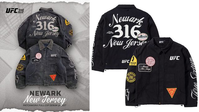 UFC 316 Denim Patchwork Jacket