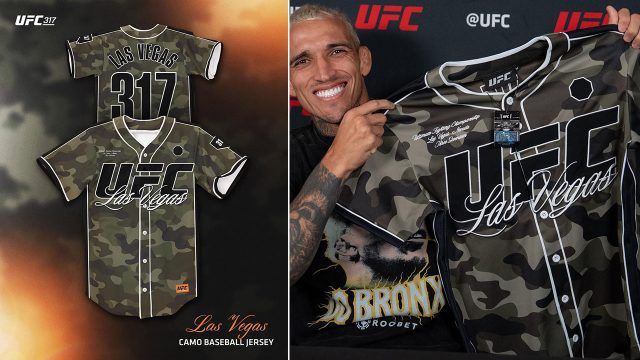 UFC 317 Camo Fashion Baseball Jersey